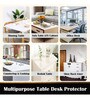 Transparent PVC Plastic Dining Table Covers Protectors (48 X 60 Inches, 2.00 MM Thick)