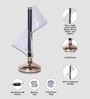 Transparent Table Lamp Elegance With Innovative Design Fiberglass  Matelic Base