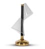 Transparent Table Lamp Elegance With Innovative Design Fiberglass  Matelic Base