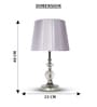 Transparent Table Lamp With Fusion Of Modern Design  Crystal Matelic Base