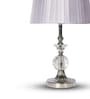 Transparent Table Lamp With Fusion Of Modern Design  Crystal Matelic Base