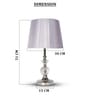 Transparent Table Lamp With Fusion Of Modern Design  Crystal Matelic Base