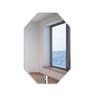 Transparent Glass Liable Wall Mirror