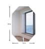 Transparent Glass Liable Wall Mirror