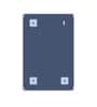 Synthetic Wood Rectangle Wall Mirror in Transparent colour