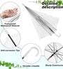 Transparent Wind-Resistant Long Handle Umbrella with Maximum Rain Coverage