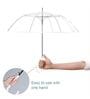 Transparent Wind-Resistant Long Handle Umbrella with Maximum Rain Coverage