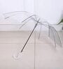 Transparent Wind-Resistant Long Handle Umbrella with Maximum Rain Coverage