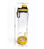 Transparent Yellow Sports Water Bottle with Flip Top & Carry Loop, 700 ml