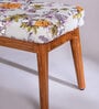 Trapeze Teak Wood Seating Stool Natural Finish
