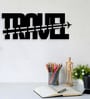 Travel Black MDF Wall Art