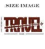 Travel Brown MDF Wall Art