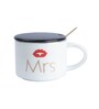 Travel Mrs. Mug 420 Ml White Ceramic Coffee Mug