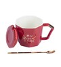 Travel Quotes 320 Ml Red Ceramic Coffee Mug