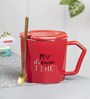 Travel Quotes 320 Ml Red Ceramic Coffee Mug