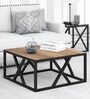 Daniel Coffee Table in Brown & Black Colour