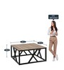 Daniel Coffee Table in Brown & Black Colour