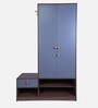 Tree 2 Door Wardrobe in Grey & Walnut Finish