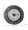 Tree Bark Wooden Roman Dial Analog Wall Clock