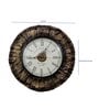 Tree Bark Wooden Roman Dial Analog Wall Clock