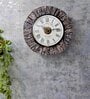 Tree Bark Wooden Roman Dial Analog Wall Clock