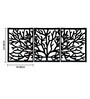 Tree Design MDF Wall Art Panel in Black Colour
