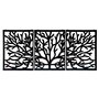 Tree Design MDF Wall Art Panel in Black Colour