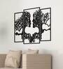 Tree Human Face In Black Wooden Wall Hangings
