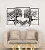 Tree Human Face In Black Wooden Wall Hangings