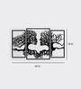 Tree Human Face In Black Wooden Wall Hangings