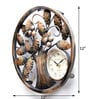 Tree Iron Clock In Copper