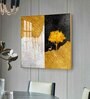 Tree of Gold Glass Finish Square Wall Art