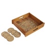 Tree of Harmony Wooden Tray & Coaster Set