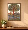 Tree of Life Animals Stretched Canvas Painting
