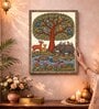 Tree of Life Animals Stretched Canvas Painting