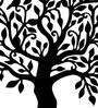 Iron Decorative Tree Wall Art In Black