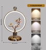 Tree of Life LED Table Lamp with Gold Bird Design