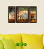 Tree Texture MDF Set of 3 Wall Art Panels