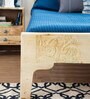 Tree Tops Solid Wood King Size bed in Natural Finish
