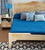 Tree Tops Solid Wood King Size bed in Natural Finish