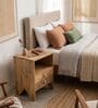 Tree Tops Solid Wood Bedside Table in Natural Finish