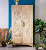 Tree Tops Solid Wood 2 Door Wardrobe In Natural Finish