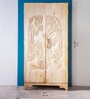 Tree Tops Solid Wood 2 Door Wardrobe In Natural Finish