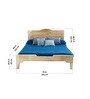 Tree Tops Solid Wood King Size bed in Natural Finish