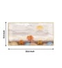 Tree With Mountains Glass Finish Horizontal Wall Art