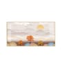 Tree With Mountains Glass Finish Horizontal Wall Art