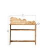 Treetops Solid Wood Console Table In Natural Finish