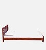 Vilseck Sheesham Wood Queen Size Bed In Scratch Resistant Honey Oak Finish
