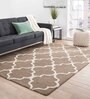 Trellis Pattern Wool Hand Tufted 5 x 8 Feet Carpet