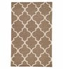 Trellis Pattern Wool Hand Tufted 5 x 8 Feet Carpet